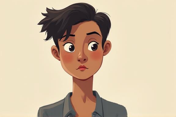 Amateur digital illustration with lighting issues